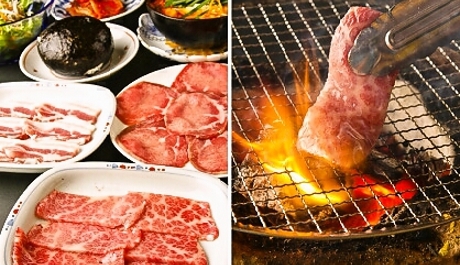 神楽坂・黒毛和牛上カルビ、牛タン塩焼などが4,987円⇒2,480円共同購入クーポン